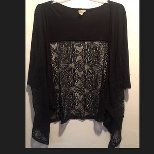 🎄Black Back Lacy Cardigan